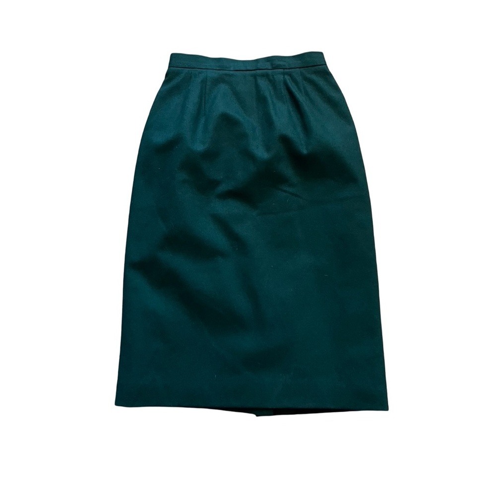 Vtg Worthington Kelly Green Pencil Wool Skirt 26” Sz S Workwear St. Patricks Day